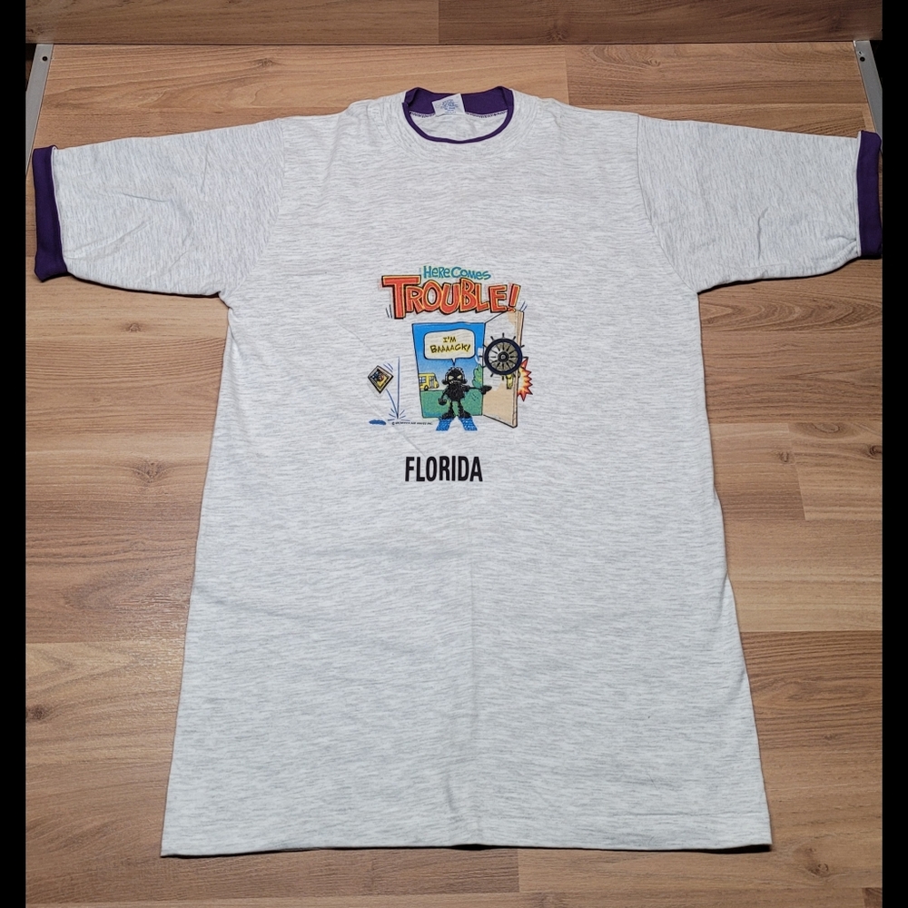 Vintage 1993 "Here Comes Trouble" T Shirt